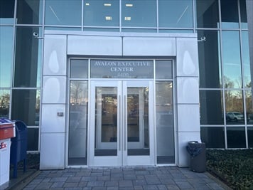 Outside front of building