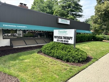 Outside front of building