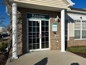 Outside front of building
